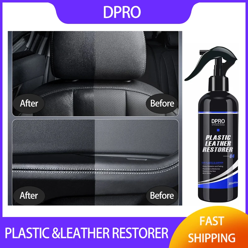 Dpro Car Plastic Restore Leather Polish Black Plastic Renewer Trim Wax Nano Spray Renovator Waterproof Coat Car Detailing VM-04