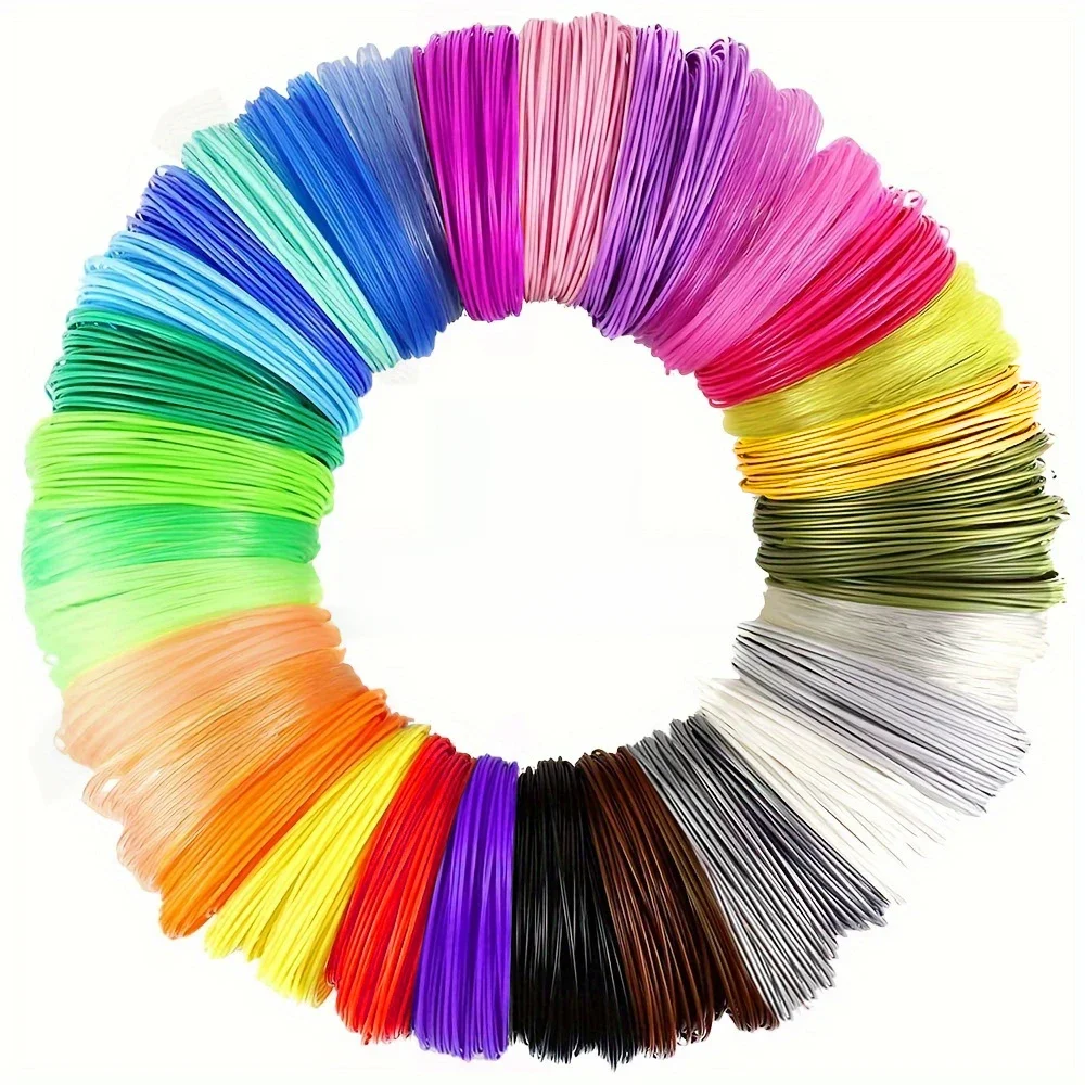 32 kleuren 3D-penfilament 1,75 mm PLA, elke kleur 10 voet (3 m), totaal 320 voet (96 m) 3D-penfilamentvullingen, willekeurige kleur - afbeelding 2