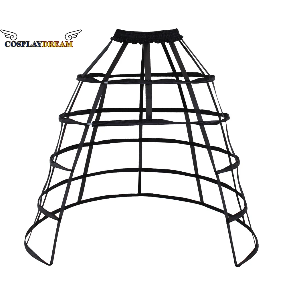 Женская юбка-карандаш Rococo с 5 оборками, ажурная Нижняя юбка черного цвета в кранолине, с оборками, в виде ажурной клетки