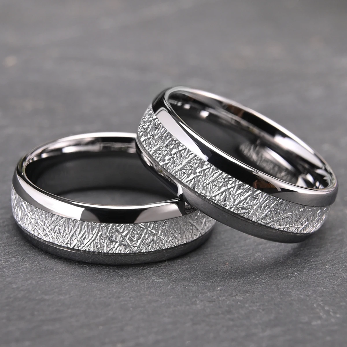 Hochzeit verlobung ringe bague femme luxe bijoux femmes wolfram ring joyeria anillos hombre zubehör schmuck parejas anillo – Detail 8