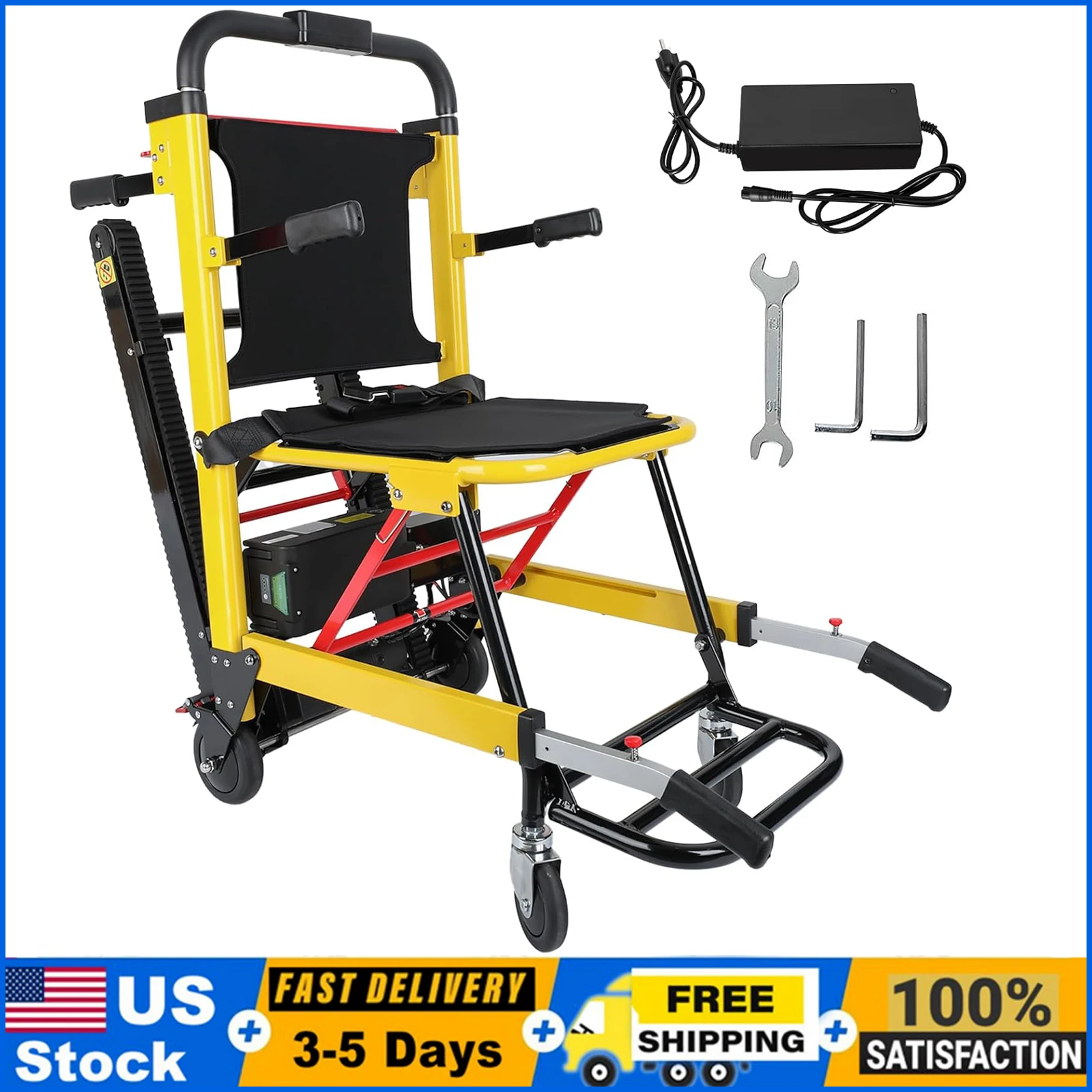 

Foldable Powered Wheelchair Mobility Stairs Climbing Wheelchair Electric Mobile Elevator Stairlifts Lifts Chair for Seniors