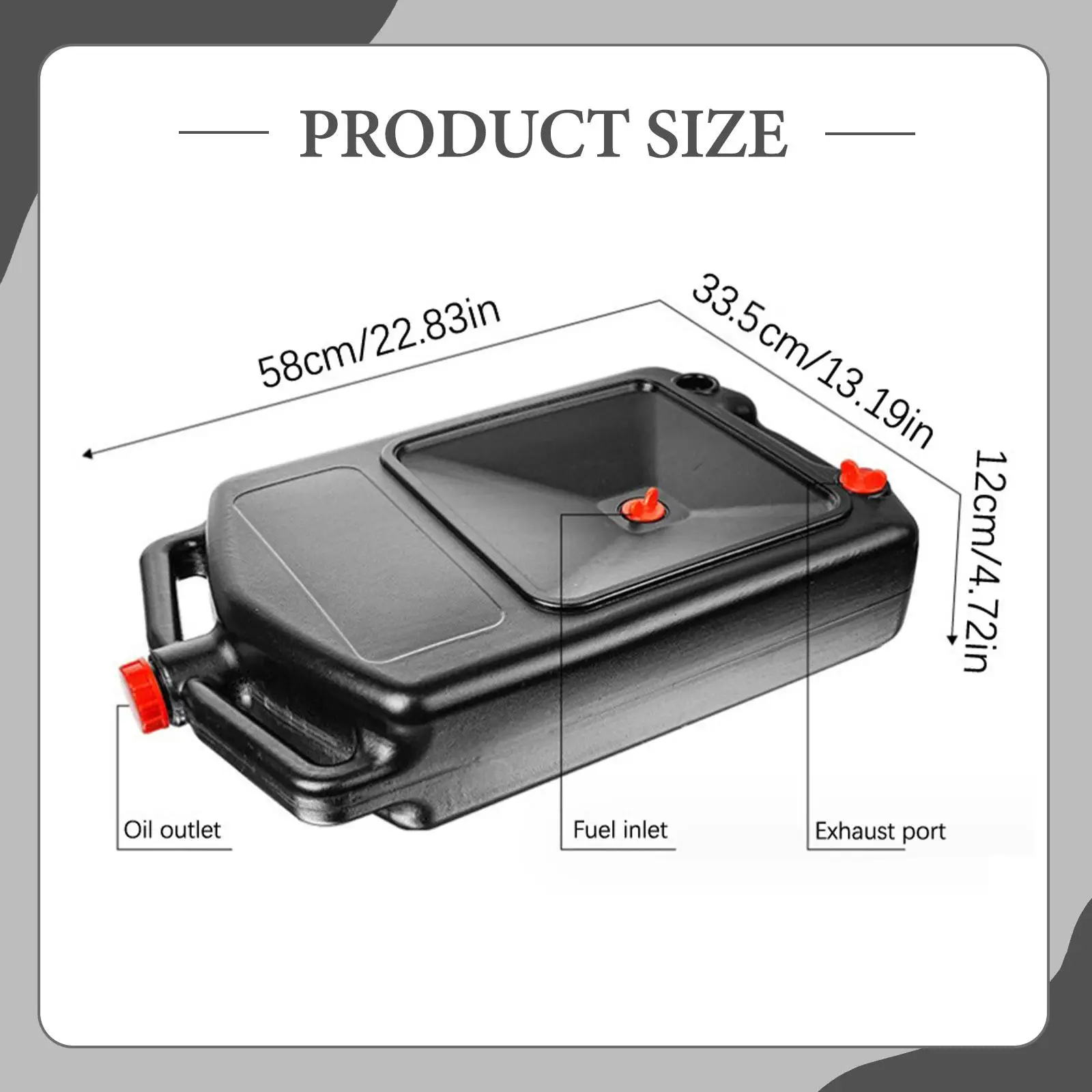ภาชนะรองน้ำมันเครื่อง 8 ลิตร ป้องกันการรั่วซึม พร้อมหูหิ้ว สำหรับโรงรถ รถบรรทุก ยานพาหนะ RV ถาดรองน้ำมันเครื่อง ป้องกันการกระเด็น ถาดรองน้ำมันเครื่องยนต์