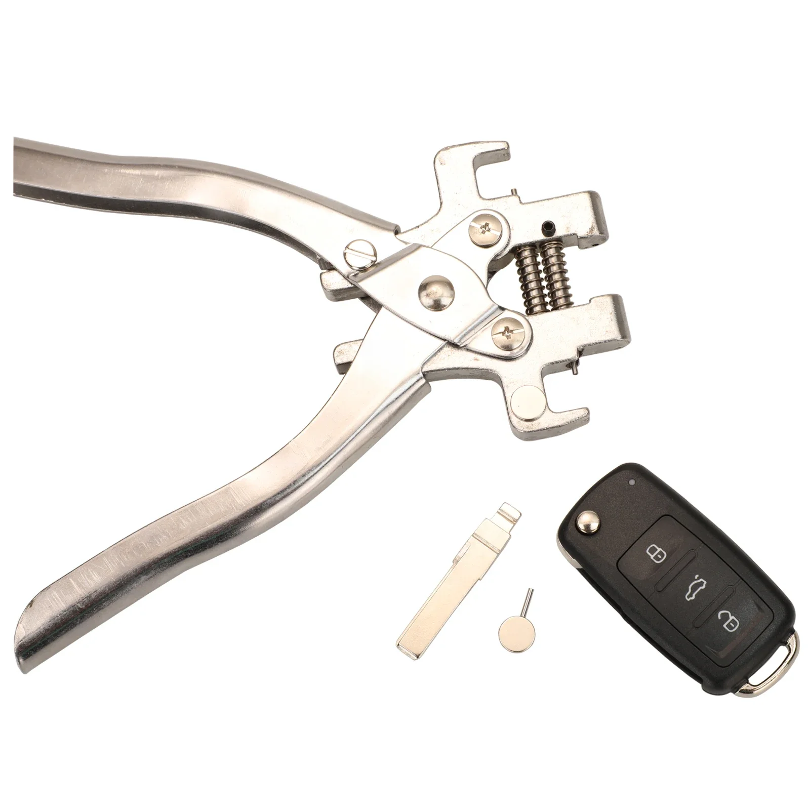 Jingyuqin clé pliante rabattable pince à broche fendue Auto télécommande clé de voiture démontage pince outil dissolvant clé de voiture outil de fixation