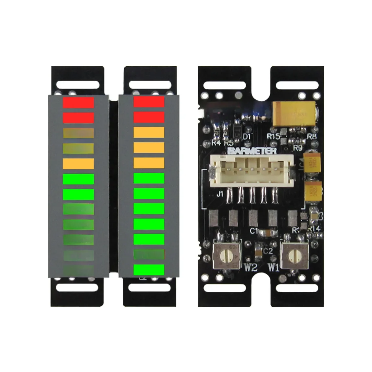 2*12-segmentowy wskaźnik LED muzyki Audio widmo Stereo podwójny kanał wskaźnik poziomu miernik VU wskaźnik poziomu głośności DC5V — zdjęcie 2