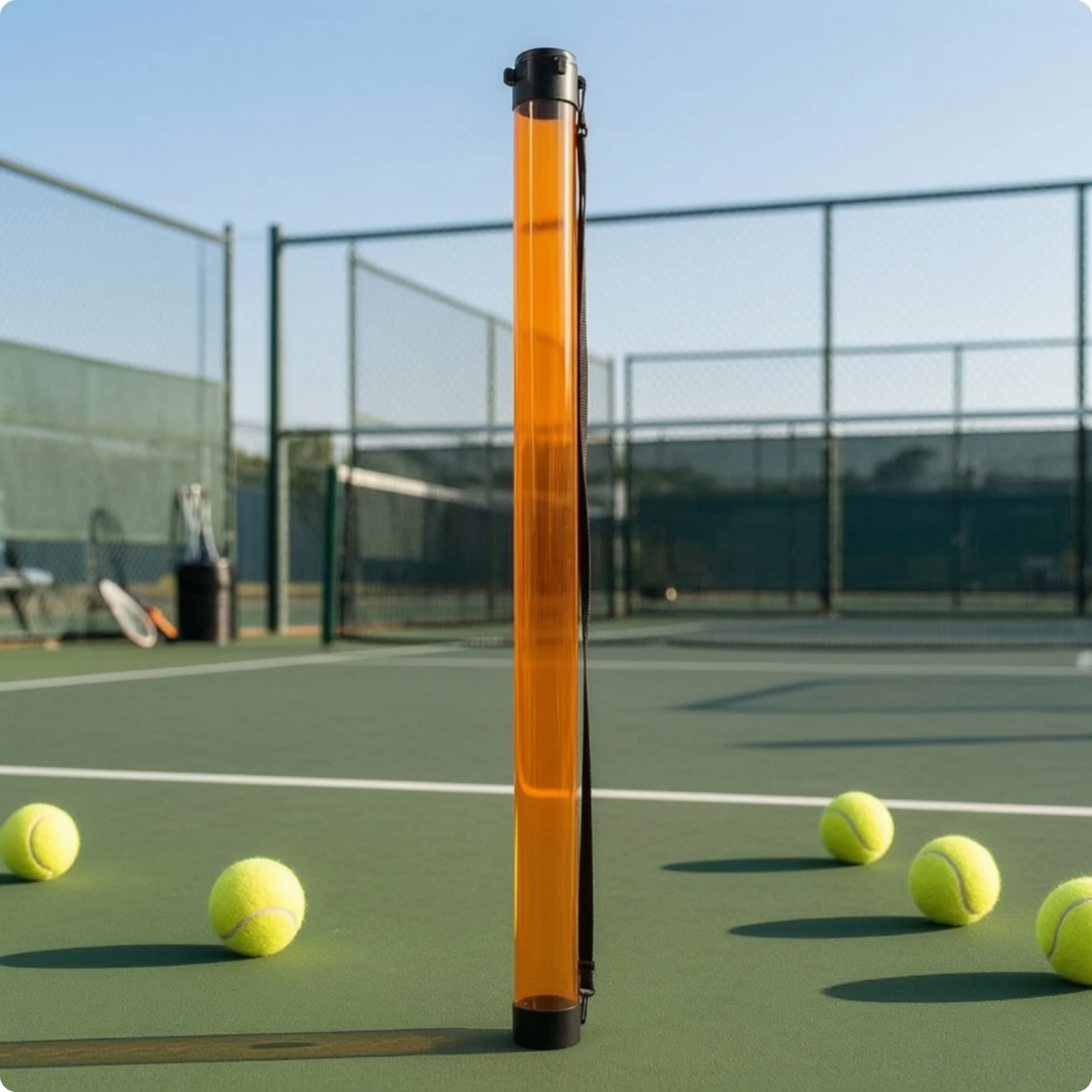 Tennis Ball Pickup Tube Portable Tennis Ball Collector Tube Lightweight,Outdoor Tennis Ball Tube Convenient Portability