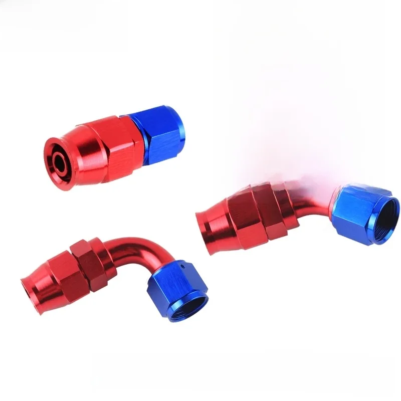 Uniwersalny JIC UNF AN6 AN8 AN10 obrotowy resuable E85 wąż teflonowy koniec złącze olej hydrauliczny paliwa PTFE linia adapter montażowy — zdjęcie 2