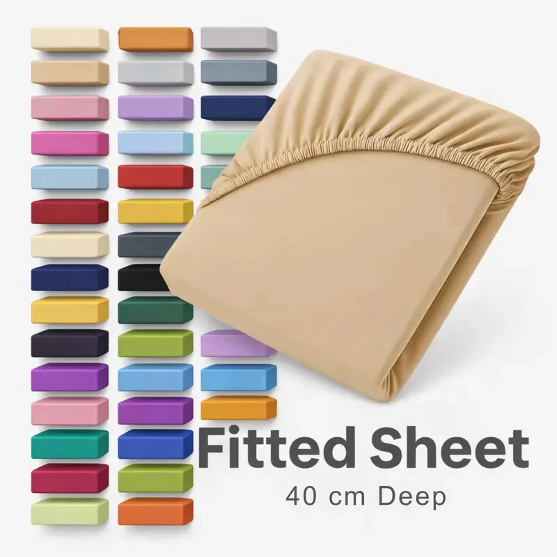 Extra Deep Fitted Microfibre Sheet for Ultimate Comfort