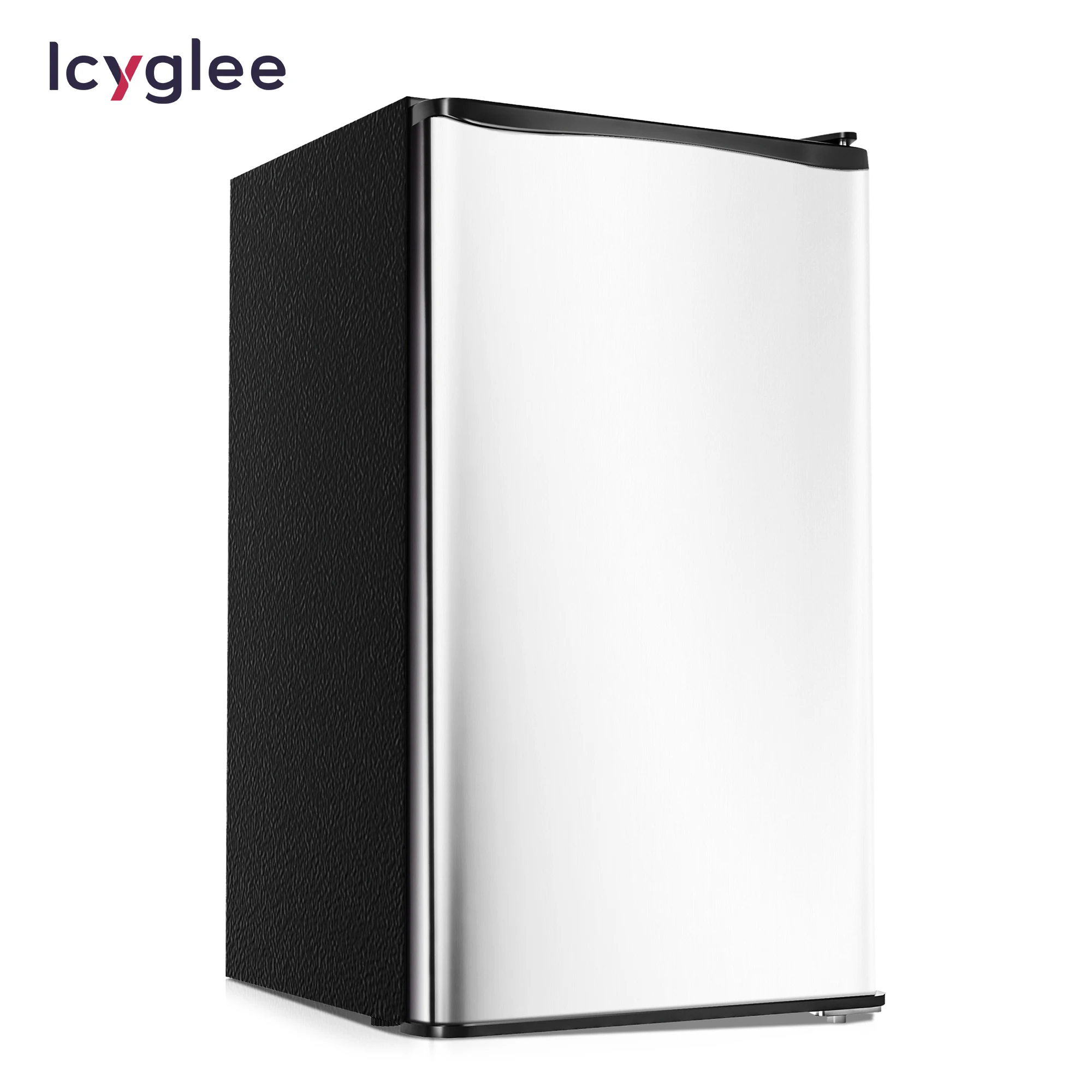 ICYGLEE 3.2 Cu.Ft Mini Fridge with Freezer Compact Refrigerator Mini Refrigerator Adjustable Thermostat for Bedroom Dorm Office