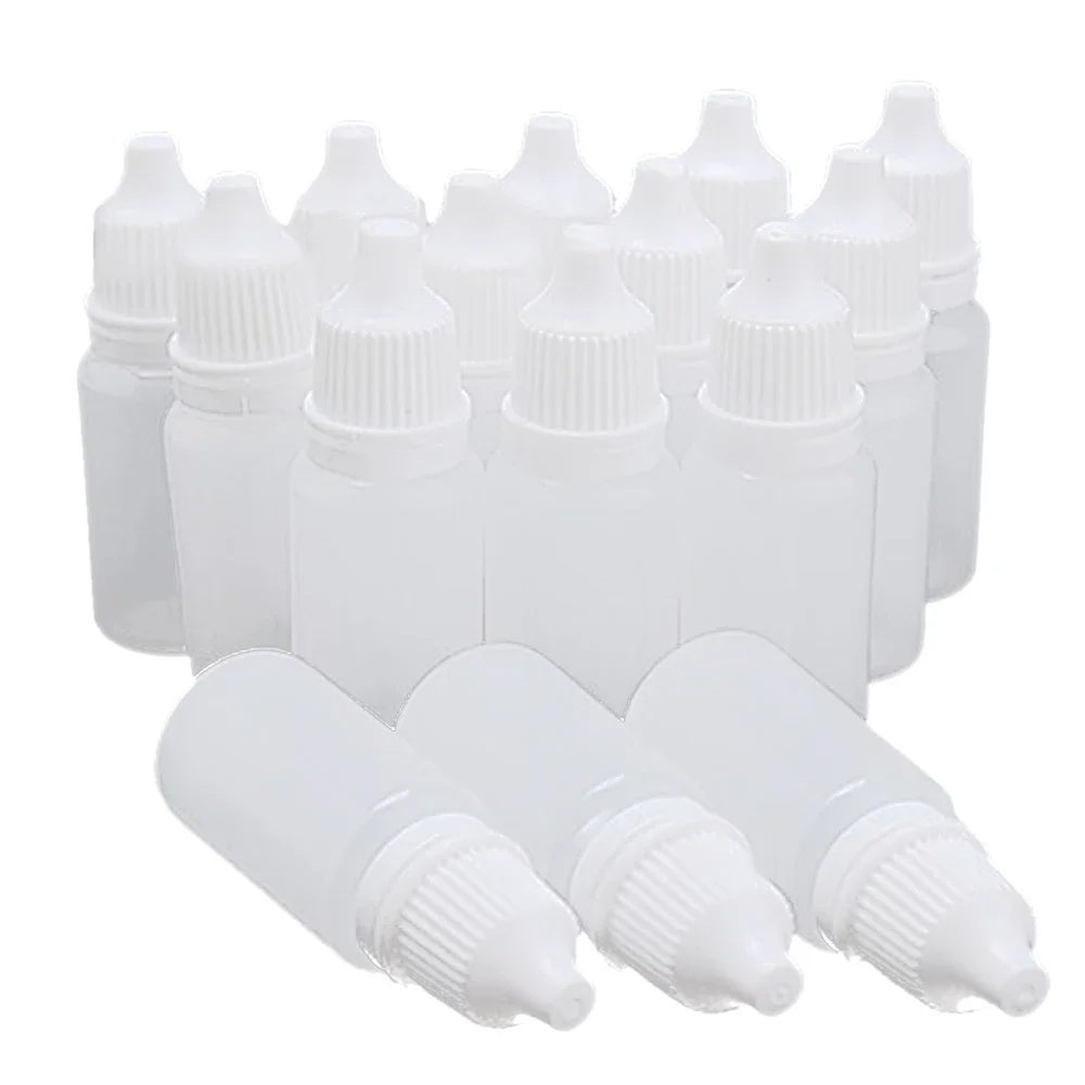 5 pièces 5ML/10ML/15ML/20ML/30ML/50ML/100ML bouteilles compte-gouttes vides en plastique compressibles compte-gouttes liquide pour les yeux bouteilles rechargeables