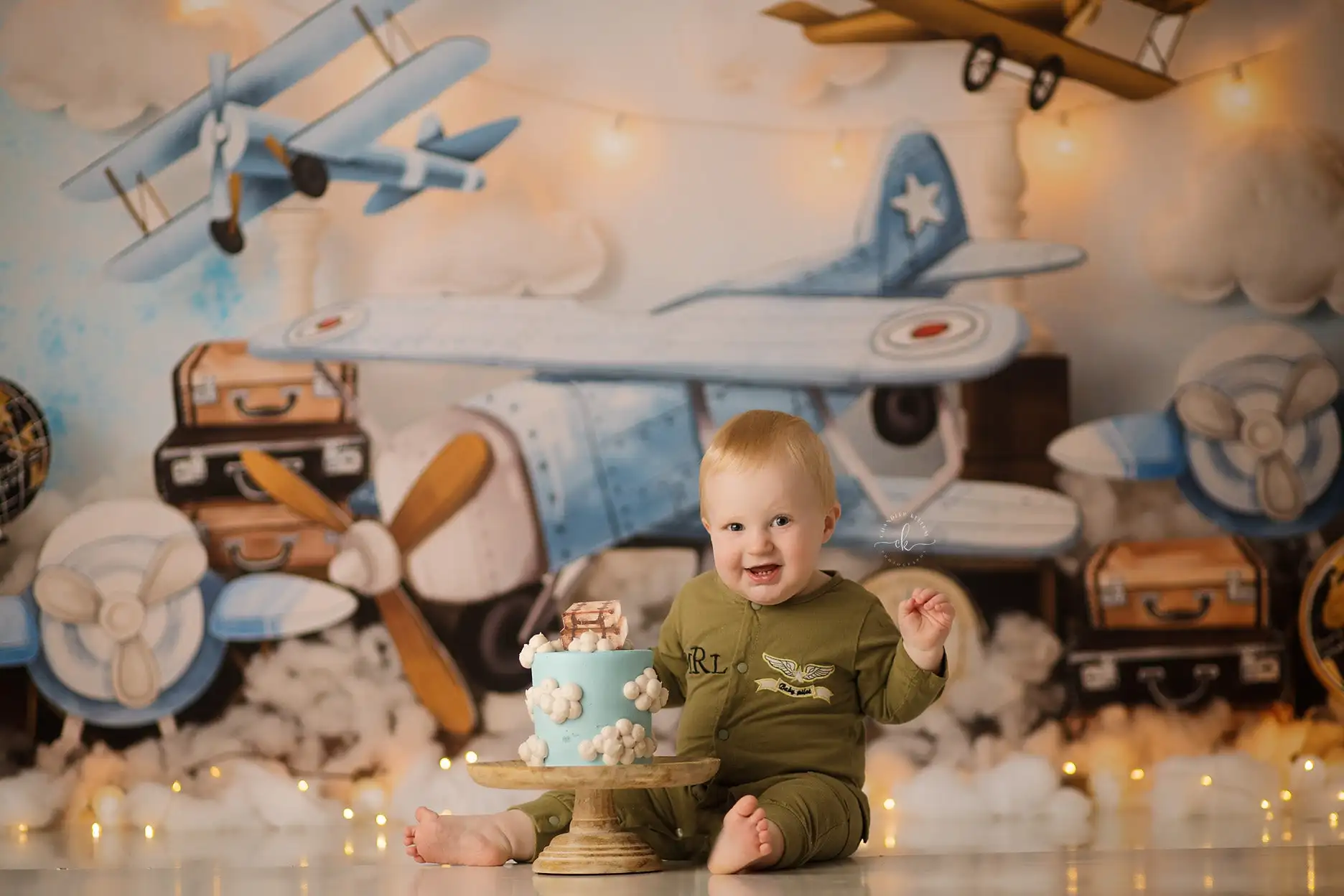 Adventure Vintage Planes Photography Backdrops Child Adult Photocall Decors Adult Baby Cake Smash Birthday Props Backgrounds