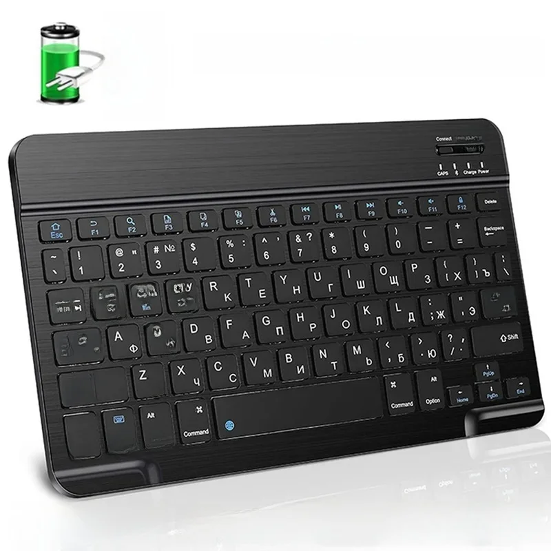 Klawiatury Bluetooth, ładowalne, bezprzewodowe, przenośne mini klawiatury, nakładki na klawisze do iPhone'a, tabletu, zestaw do gier, mysz do PC, Android, Windows — zdjęcie produktu 7