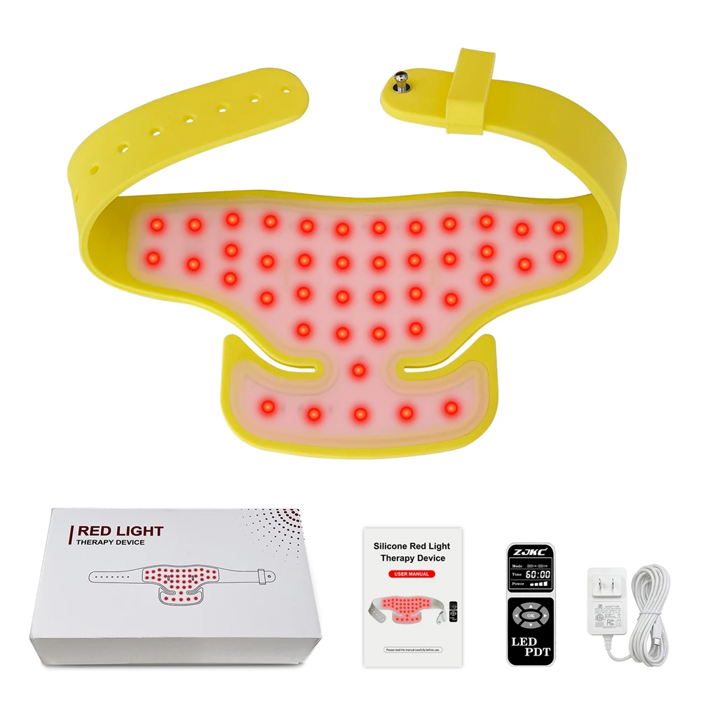 ZJKC Red Light Therapy Wrap for Neck 660nm 850nm 940nm Infrared Light Therapy Body Pad Treat Cervical Spondylopathy at Home