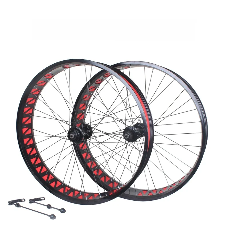 26x4.0/4.9 Inch Fat Bike Sneeuwscooter Schijfrem Wiel Set Peilin Hub Holle Voor 135Mm Achter 190Mm Fatbike Geanodiseerd kleur - afbeelding 2