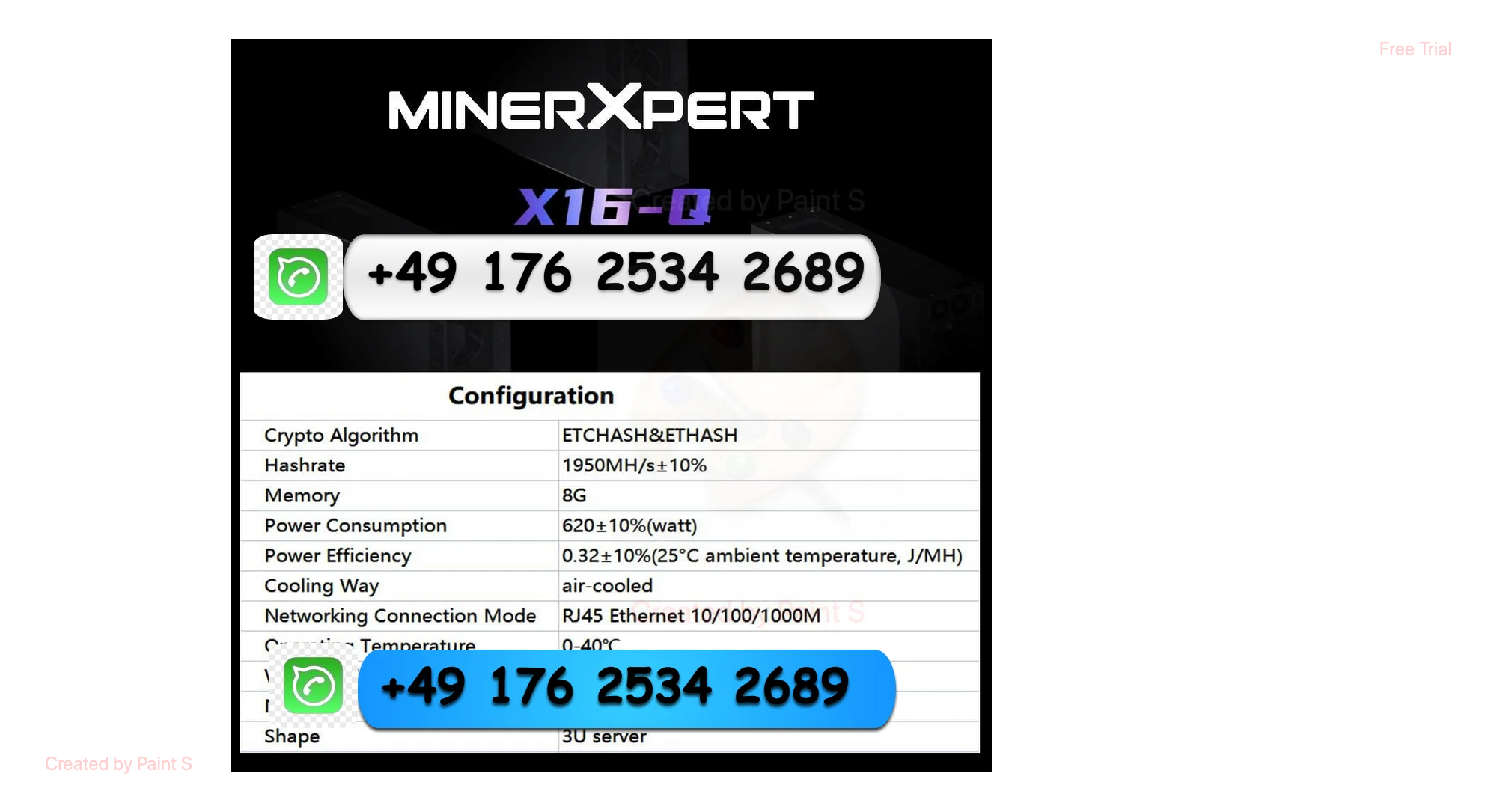 

H !СОВЕРШЕННО НОВЫЙ ОРИГИНАЛ Jasminer x16-q 1950MHS 620 Вт с памятью 8G Поддержка Wi-Fi и т. д. ZIL Octa Ethw Ethf Miner