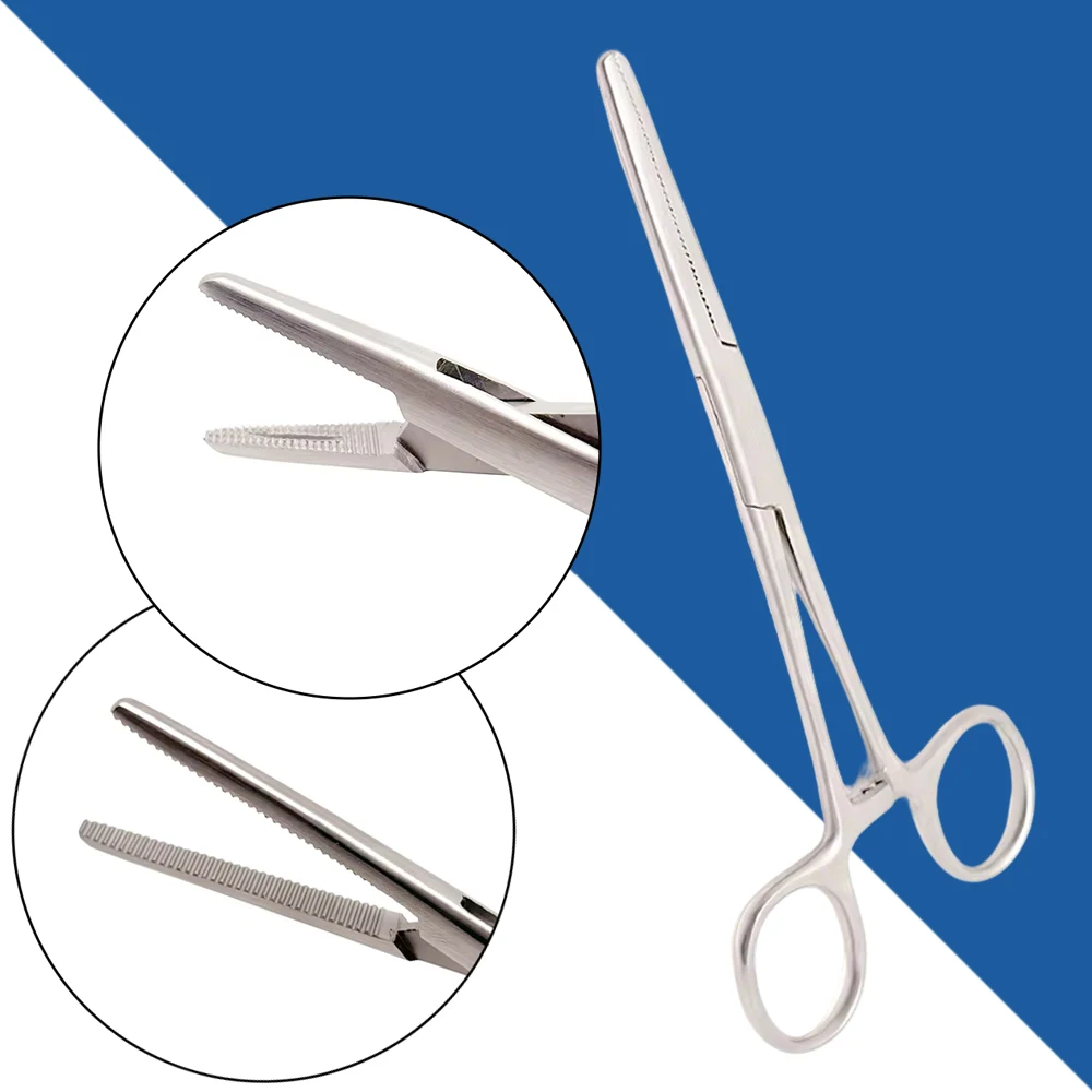 Stainless Steel Pean Hemostatic Clamp Needle Holder for Precision Surgery