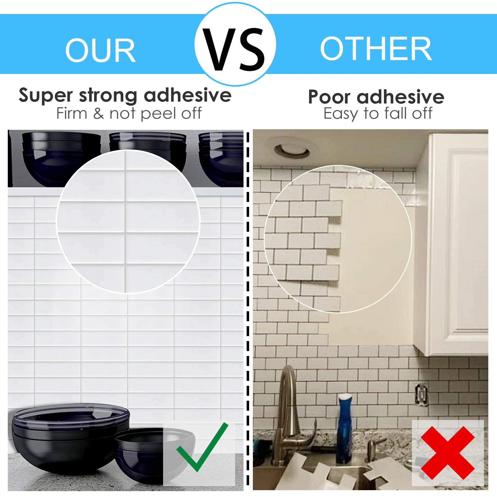 5sheet The Garage Renovation 3D Effect Self -sticking Wall Stickers Cabinet Decorative Sticker