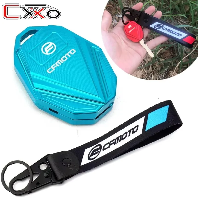 For CFMOTO CF650 650NK 400NK 300NK 250NK 400GT 650MT Motorcycle Accessories CNC Keychain Keyring & Key Cover Shell Suit