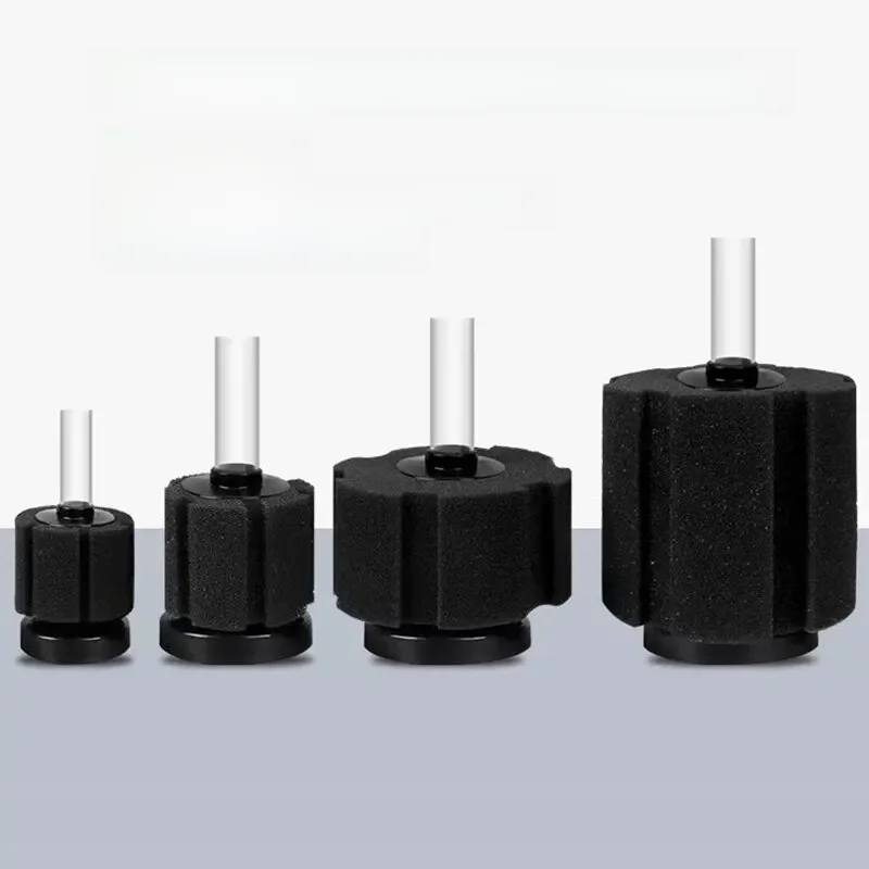 Zwart Spong Filter voor Aquarium Fish Tank Luchtpomp Skimmer Biochemische Spons Filter Aquarium Bio Filters Filtro Aquario Nieuw - afbeelding 2