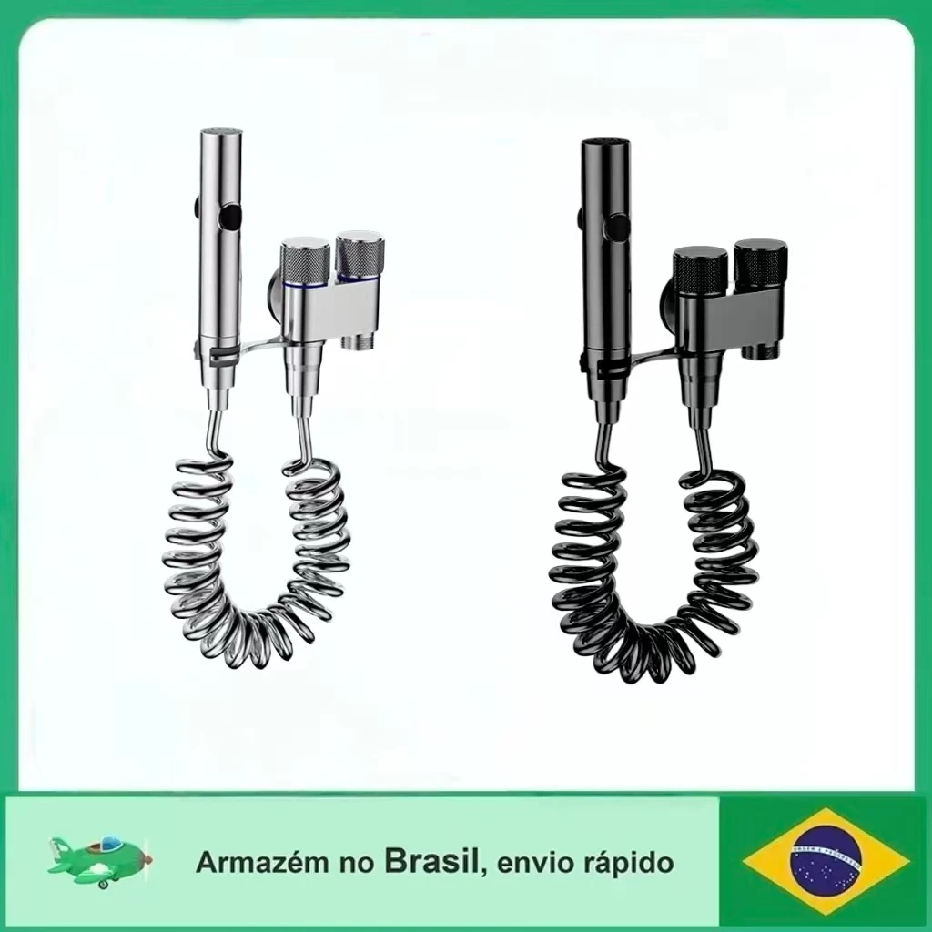 Premium Bathroom Kit Shower Room With Register Double Angle Valve in Metal Abs Showers