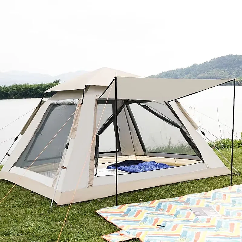 Automatic Quick Open water Camping Tent 3-4, Docking Tent, Instant Setup, Carry Bag, Travel & Hiking, Outdoor, Family