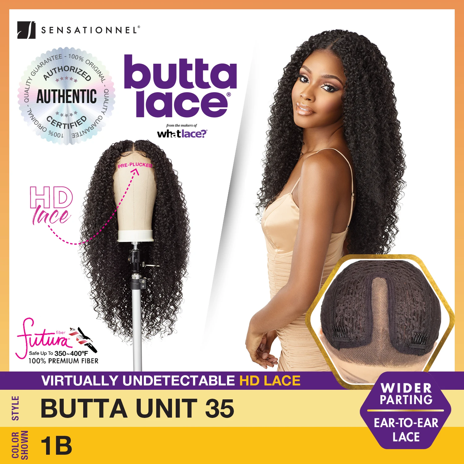 Sensationnel Butta Lace HD Lace Front Wig Unit 35 - Long, Realistic Look, Soft Texture, Effortless Style