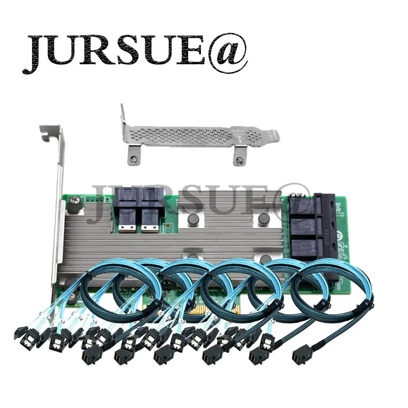 

LSI Logic Controller Card IT Mode 9305-24i 24 Port SAS 12Gb/s 6 * 8643 SATA