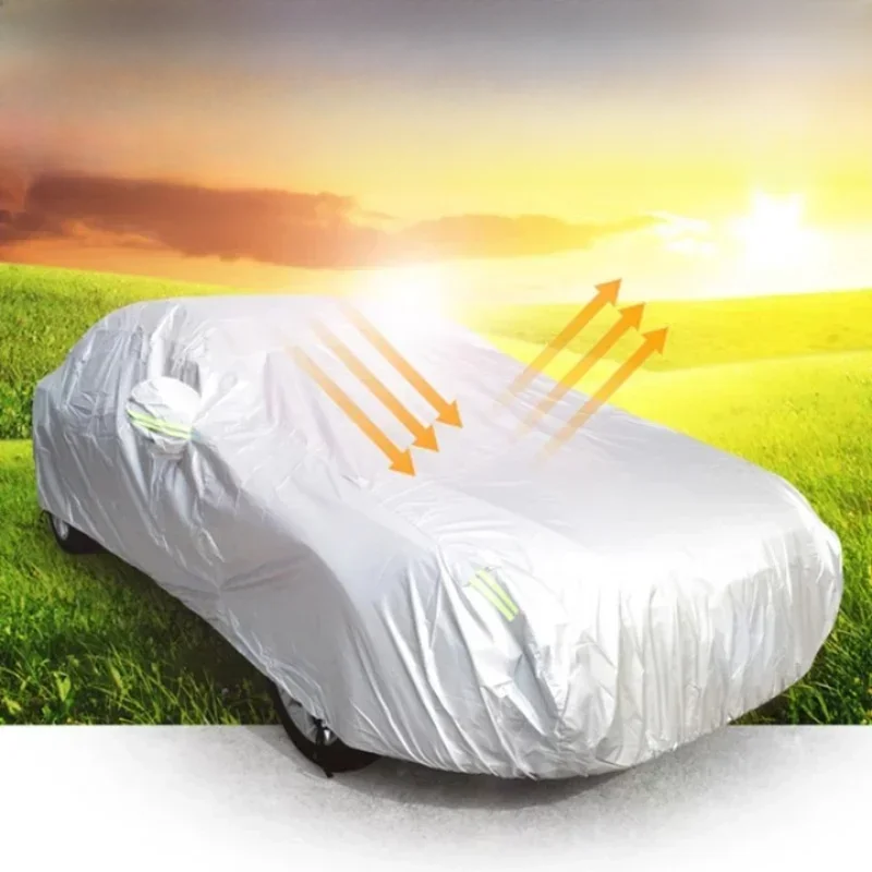 Housse de Protection extérieure pour voiture, couverture de neige extérieure complète, pare-soleil, anti-poussière, universelle pour berline Hatchback SUV