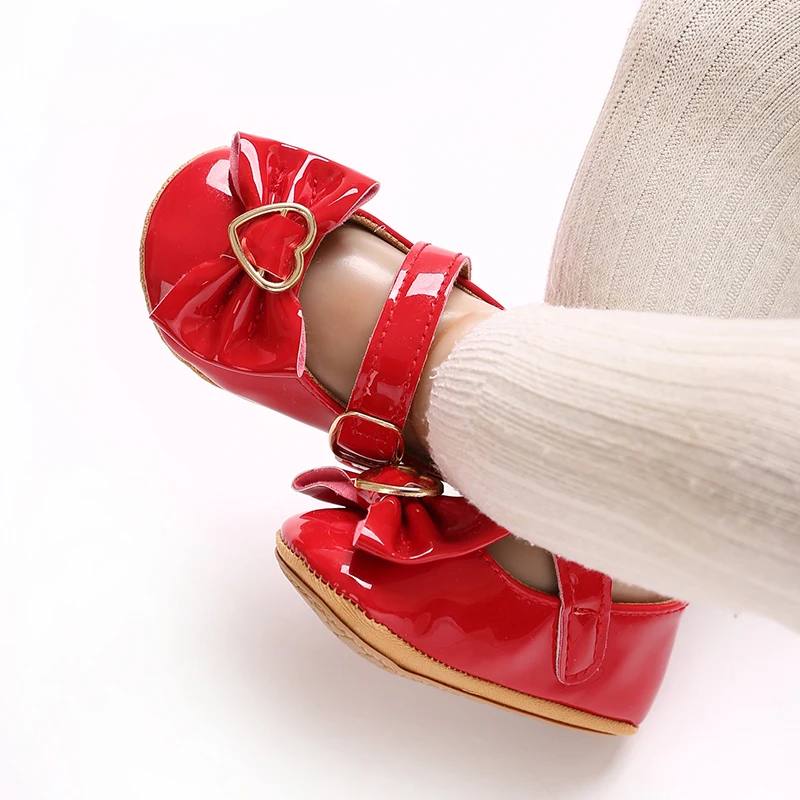 Süße Frühlings- und Herbst-Babyschuhe für 0-18 Monate, Prinzessinnen-Schuhe mit Niedlicher Schleifendekoration, PU-Weichsohle, Rutschfeste Laufschuhe für Kleinkinder – Detail 20