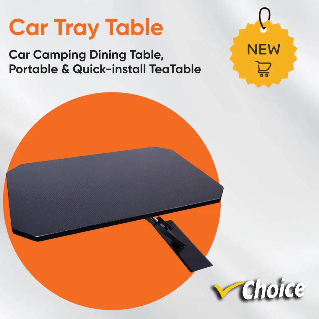 General Motors Trunk Small Table, Portable Folding Camping Dining Table, Quick-Assembly, Foldable Dining Table Car Dining Table