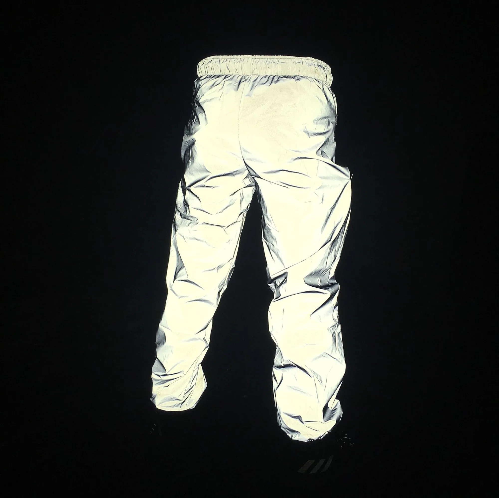 Holographic Men Reflective Rave Geometric Hip Hop Pants Casual Jogging Sweatpants