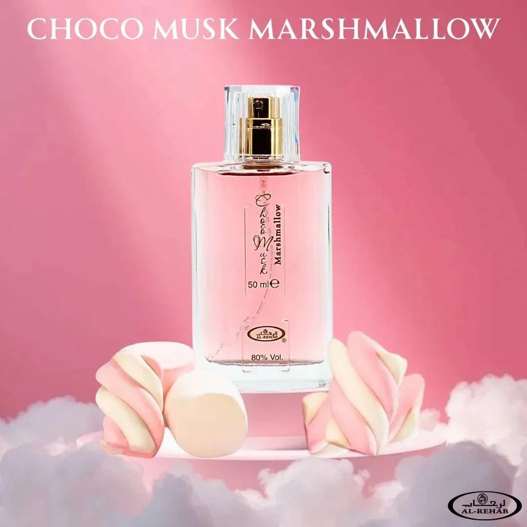 

Al Rehab Marshmallow Delight Eau De Parfum 50ml | Strawberry & Cocoa-Inspired Sweet Perfume