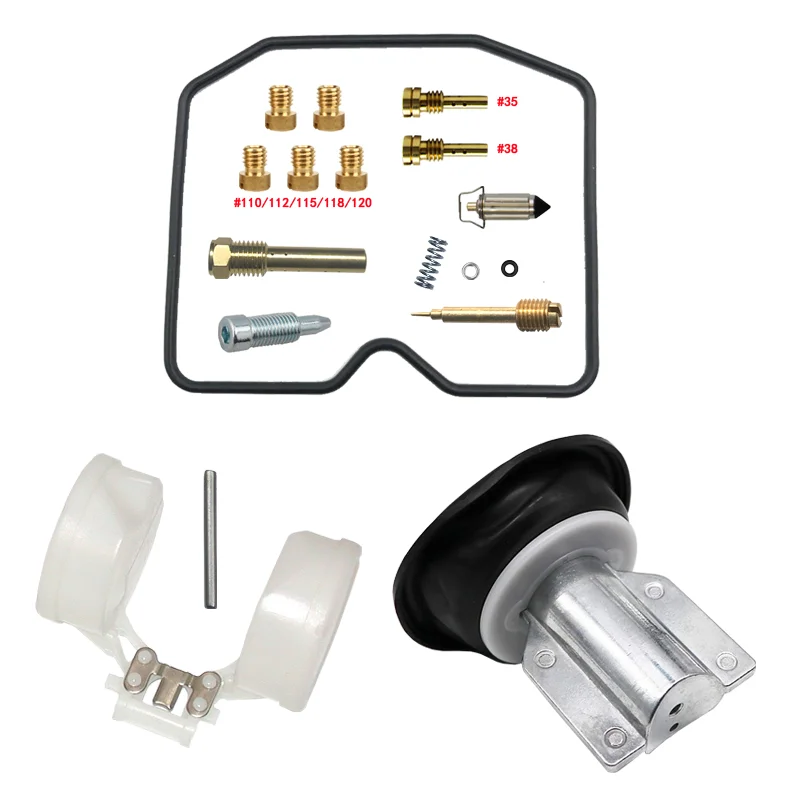 

KAWASAKI KLX250R KLX250-D 1993-1996 Single Cylinder Motorcycle Carburetor Repair Kit with Vacuum Diaphragm and Float