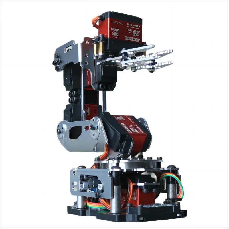 Ramię robota 6 DOF z zestawem chwytaka z zaciskiem pazurowym Kompatybilny serwomechanizm 20 kg dla robota Arduino Zestaw do samodzielnego montażu Android App Programowalne ramię robota — zdjęcie 2