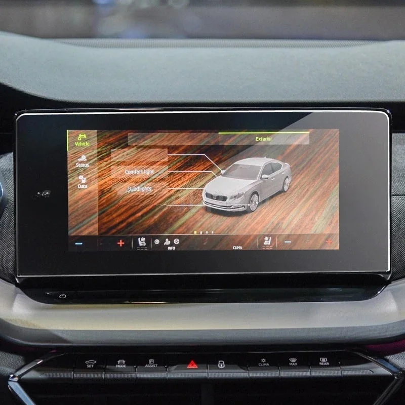 Ochraniacz ekranu ze szkła hartowanego do Skody Octavia 4 Infotainment Columbus 2020 10-calowy ekran nawigacji samochodowej z radiem samochodowym — zdjęcie 2