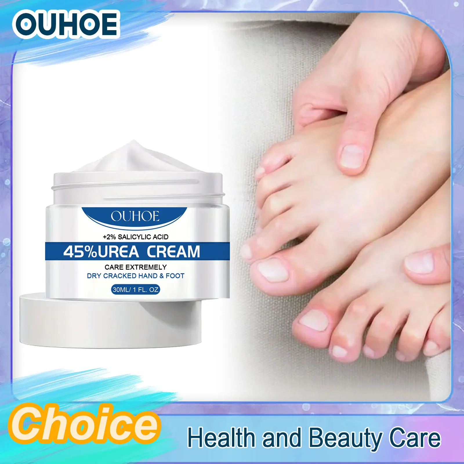 

Urea 45% Foot Cream Remove Calluses Dead Skin Soften Cuticle Repair Smooth Anti Cracking Dry Cracked Heel Moisturizer Hand Cream