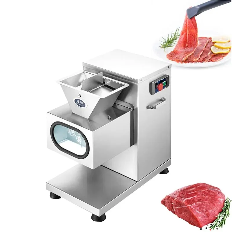 Tabletop/ restaurant/ hotel small meat cutting machine electric full automatic meat slicer machine