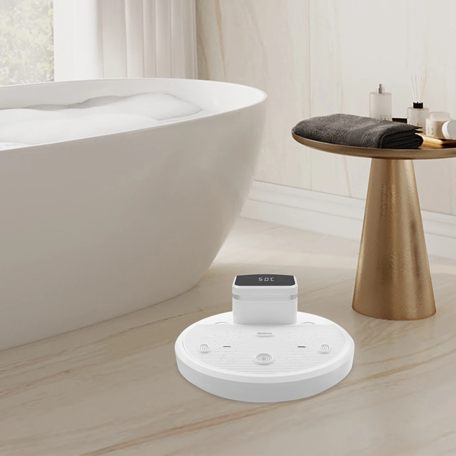 Body Dryer after Shower with Non-Slip Platform Infrared Sensor, Body Heater Blow Dryer, Body Care Dryer, 4-Speed Hands-Free Heater for Adults Pregnant Women Bathroom Use