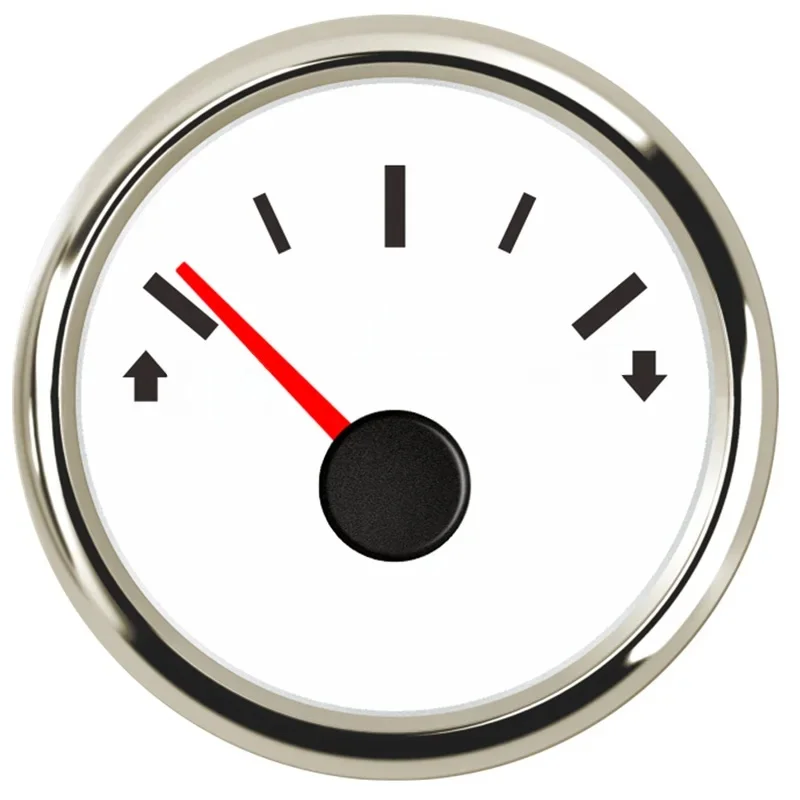 Pack of 1 52mm Trim Gauges Modification 0-190ohm White Trim Meters Lcd Display Stainless Steel Bezel 9-32v for Car Truck Ship