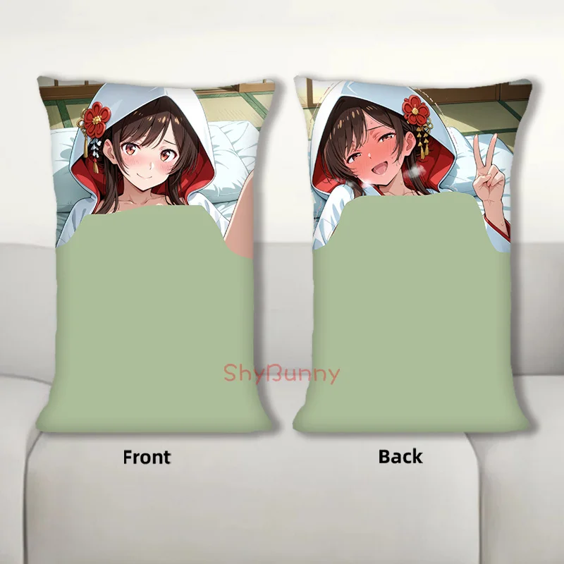 

Dakimakura Mizuhara Chizuru Anime Body Pillow Cover Sofa Cushion Double-side Print Throw Pillow Case 40X60cm