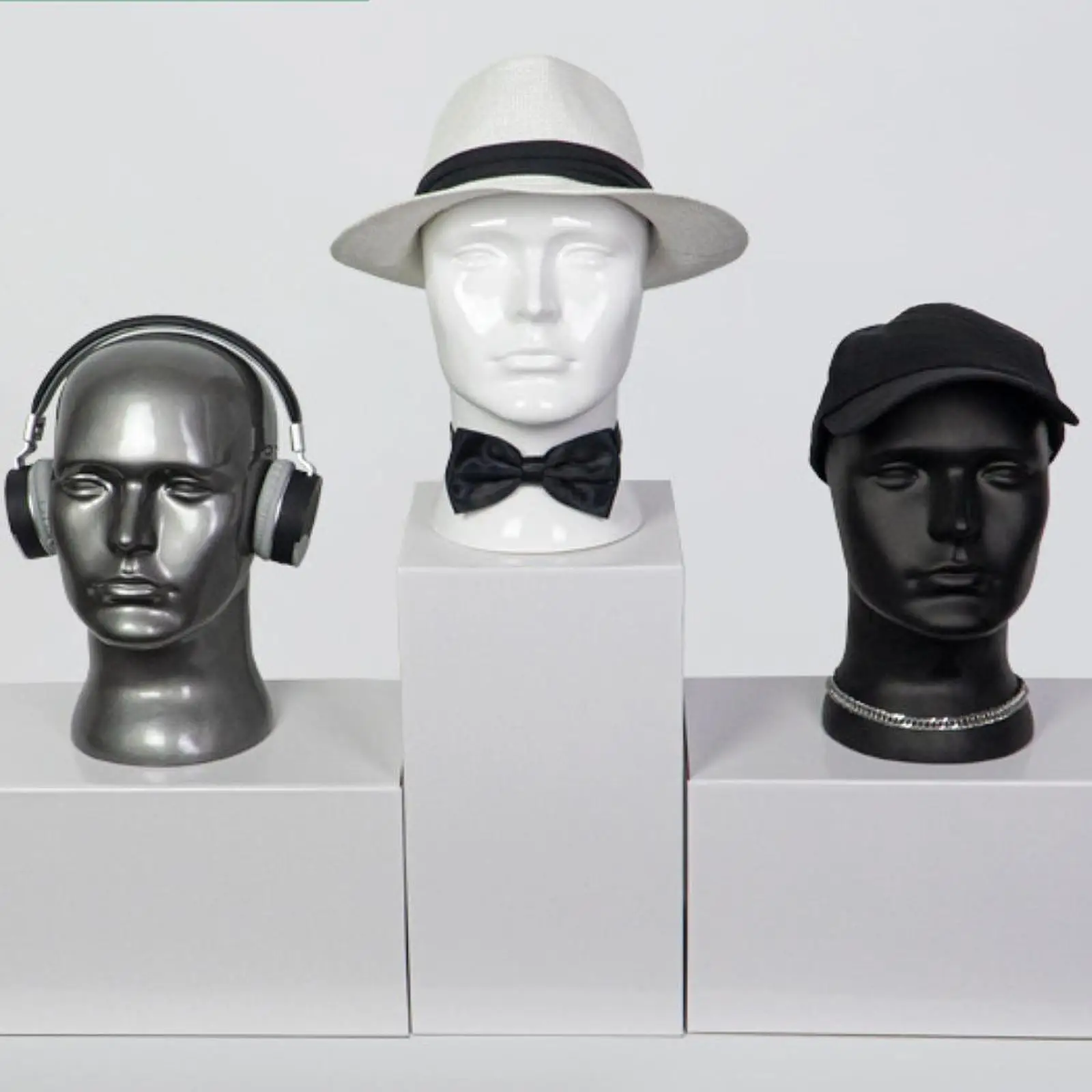 

Мужской манекен, подставка для парика, держатель для шляпы, подставка для шляпы, лысая голова манекена для шиньонов, парикмахерская, очки, парикмахерская
