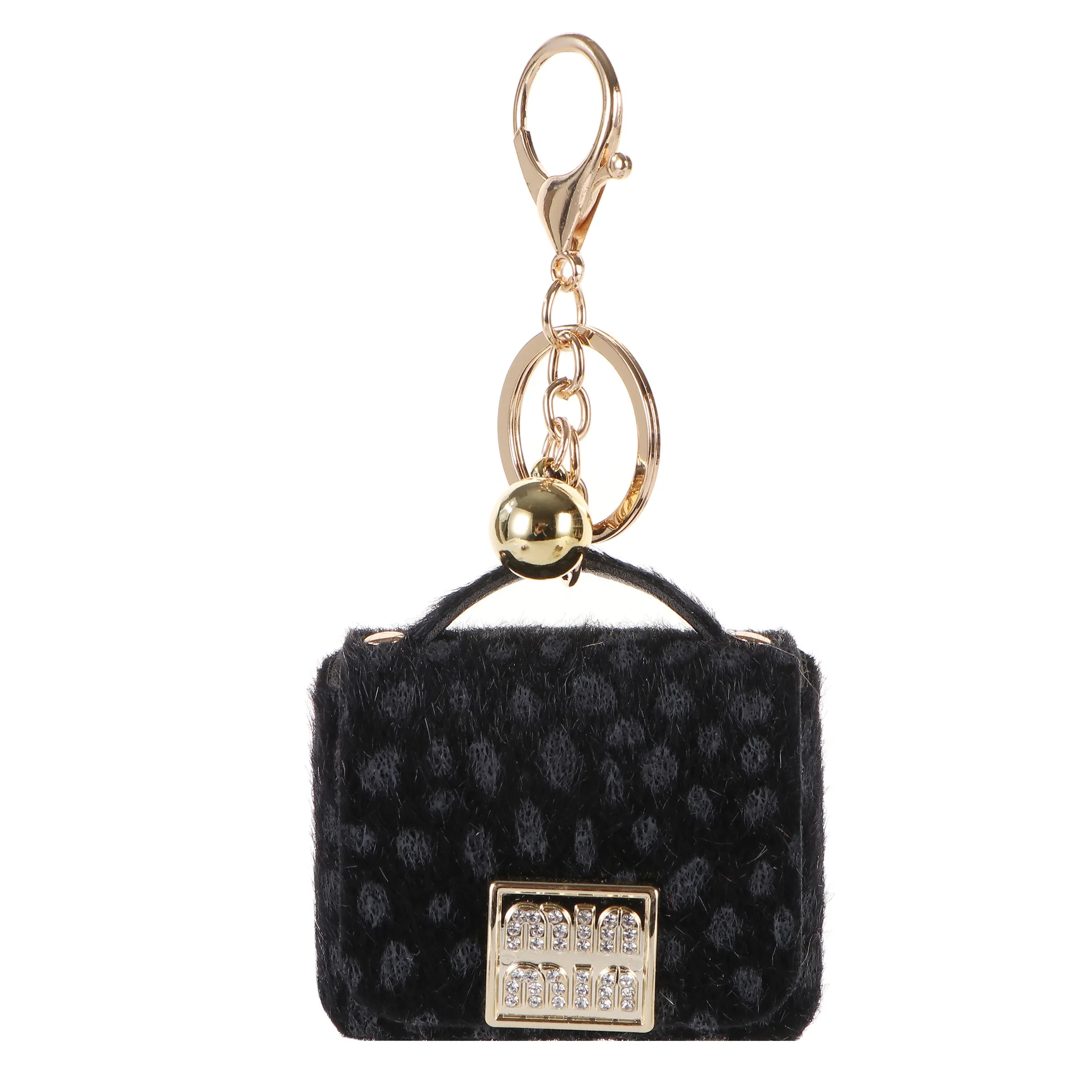 Leopard print mini bag keychain bag accessories