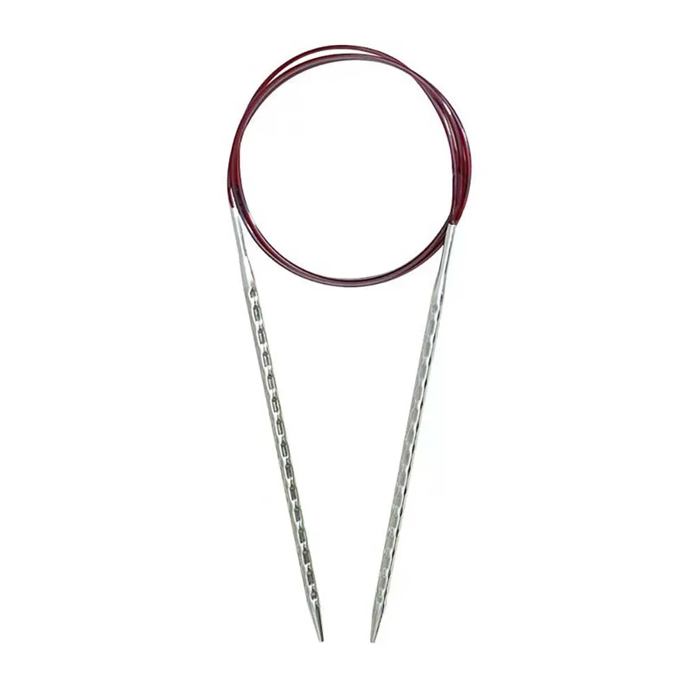 60cm Knitting Tools 2.0-5.0mm Square Needles Hollow Metal Weaving Pins DIY Knit Multi-Functional Accessories Sweater Tools