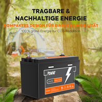 PowMr USA EU Stock 100AH 150AH 200AH 300AH Lifepo4 Battery 12.8V Support 4 Units in Series Long Life More Than 4000+ Cycle Time