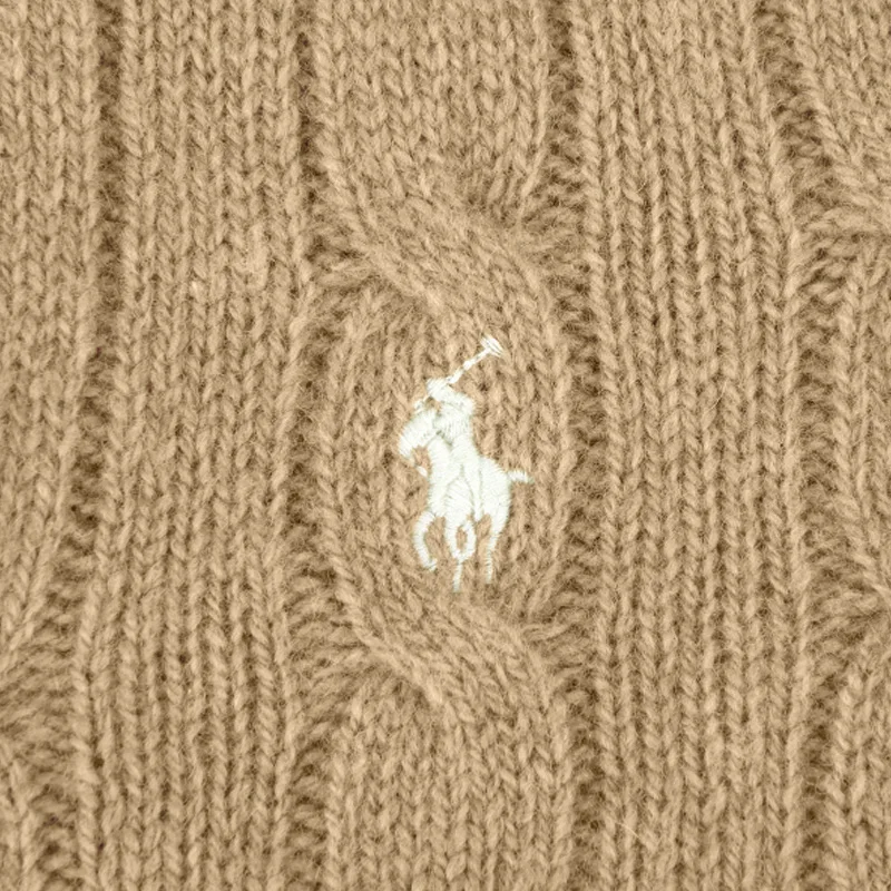 سترة بولو رالف لورين النسائية الكلاسيكية المصنوعة من الصوف والكشمير