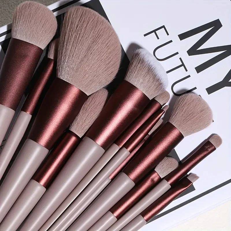 13Pcs Makeup Brush Set Soft Fluffy Cosmetic Foundation Powder Eyeshadow Kabuki Blending Make Up Brush Beauty Tool Makeup