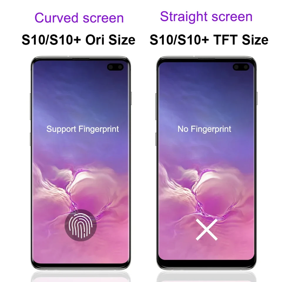 Pantalla LCD AAA+ con Marco para Samsung S10 / S10 Plus, Repuesto 5