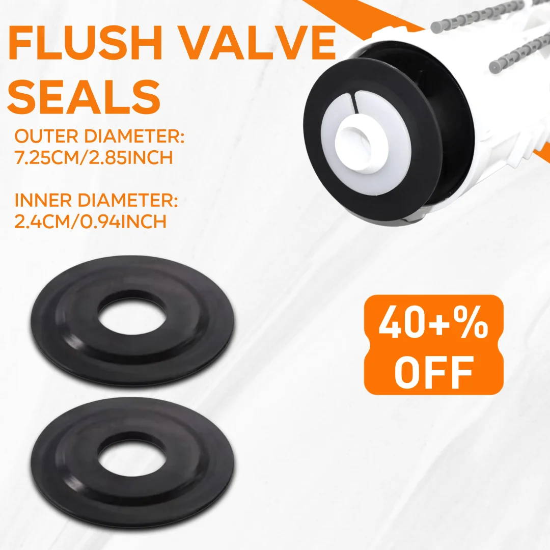 

2Pcs Flush Valve Seal Ring Wear Resistant Easy Installation Valve Gasket Replacement Drain Valve Repair for Siamp for Skipper45