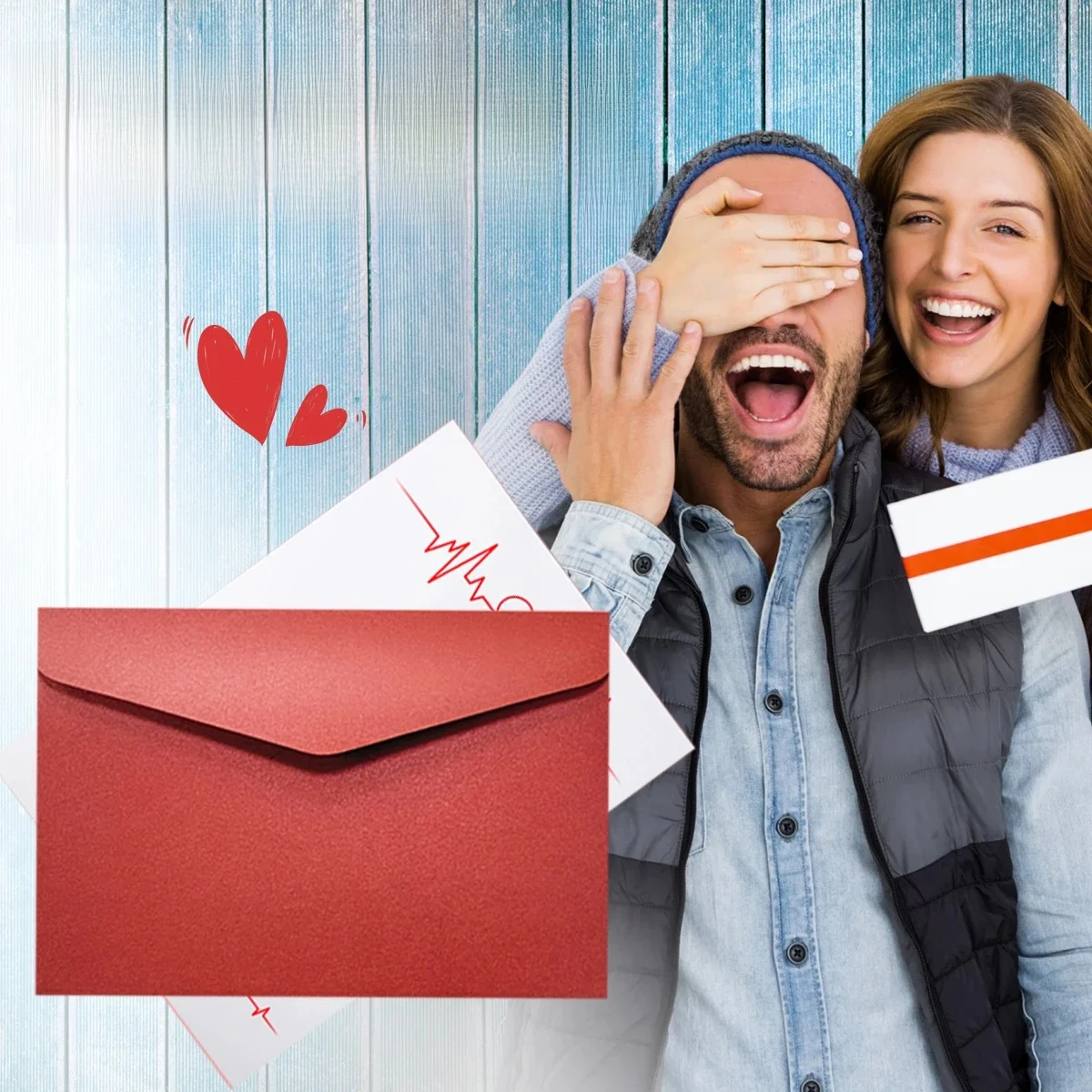 Lettre d'enveloppes personnalisées DIY, personnalisation de la lettre de la Saint-Valentin, lettres de bénédiction d'amis, impression de documents d'entreprise, courrier une lettre