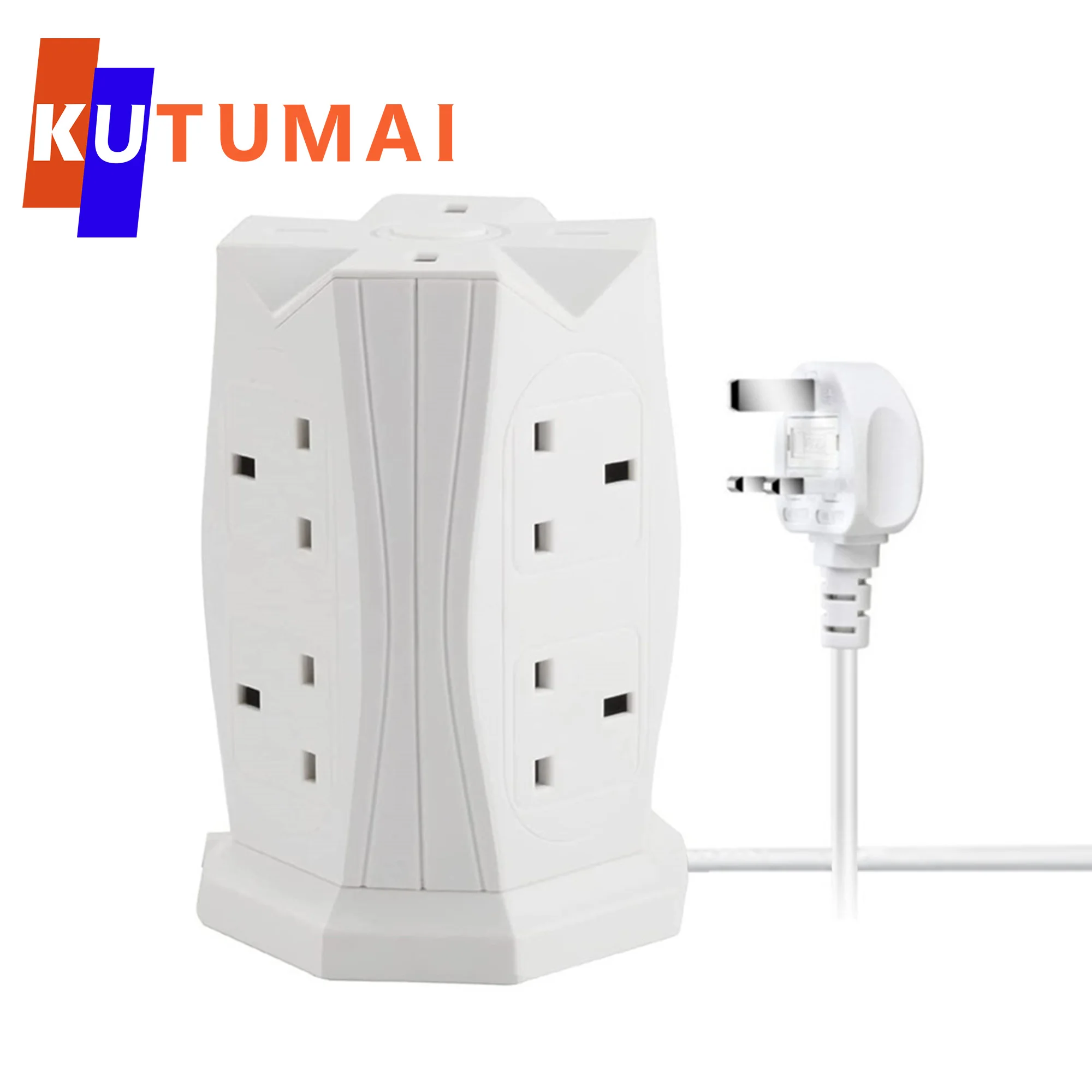 

Power Strip Tower Multiple Plug Adapter With 8AC+3USB 1Type C Charge Ports 5.9FT Extension Cable Surge Protector For Home Office