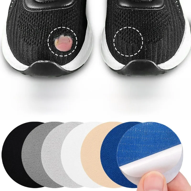 6 sztuk naszywki na buty sportowe oddychające wkładki do butów naszywka trampki ochraniacz na pięty plaster samoprzylepny naprawa butów pięta produkty do pielęgnacji stóp — zdjęcie 2